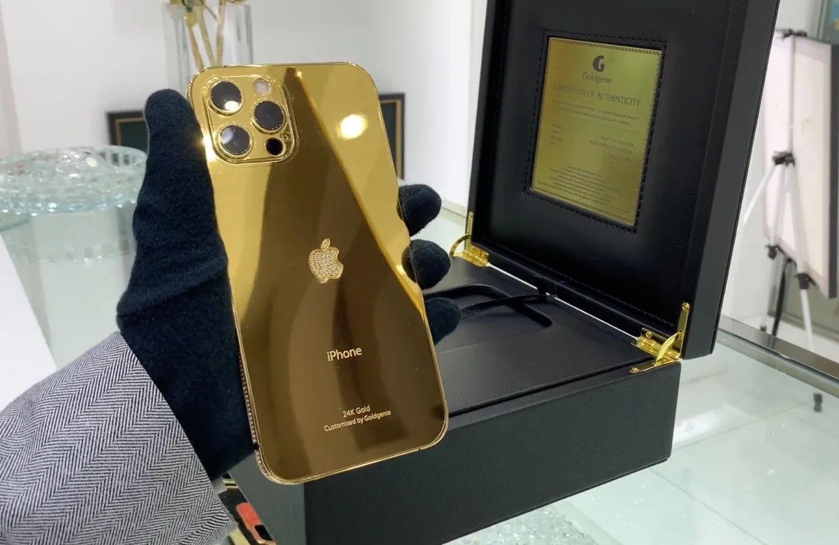 Goldgenie's Luxury NFT Series Includes a Real £15K Diamond Encrusted 24k Gold iPhone